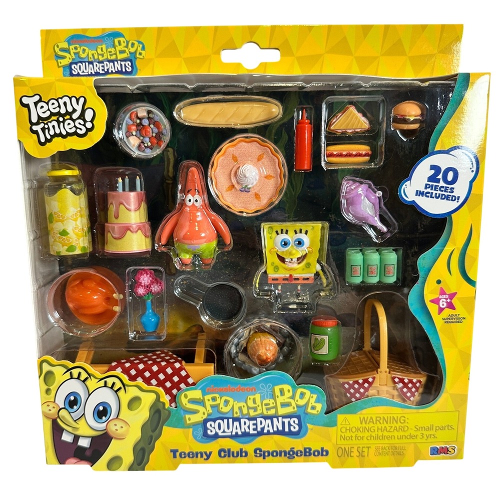 Nickelodeon‎ SpongeBob SquarePants Teeny Club Teeny Tinies 20pc Kids Toy Set New